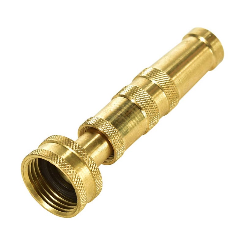 Sanpaint Heavy-Duty Brass Hose Nozzle, Adjustable Twist Hose Nozzle, Jet Sweeper Nozzle, Garden Sprayer - Image 3